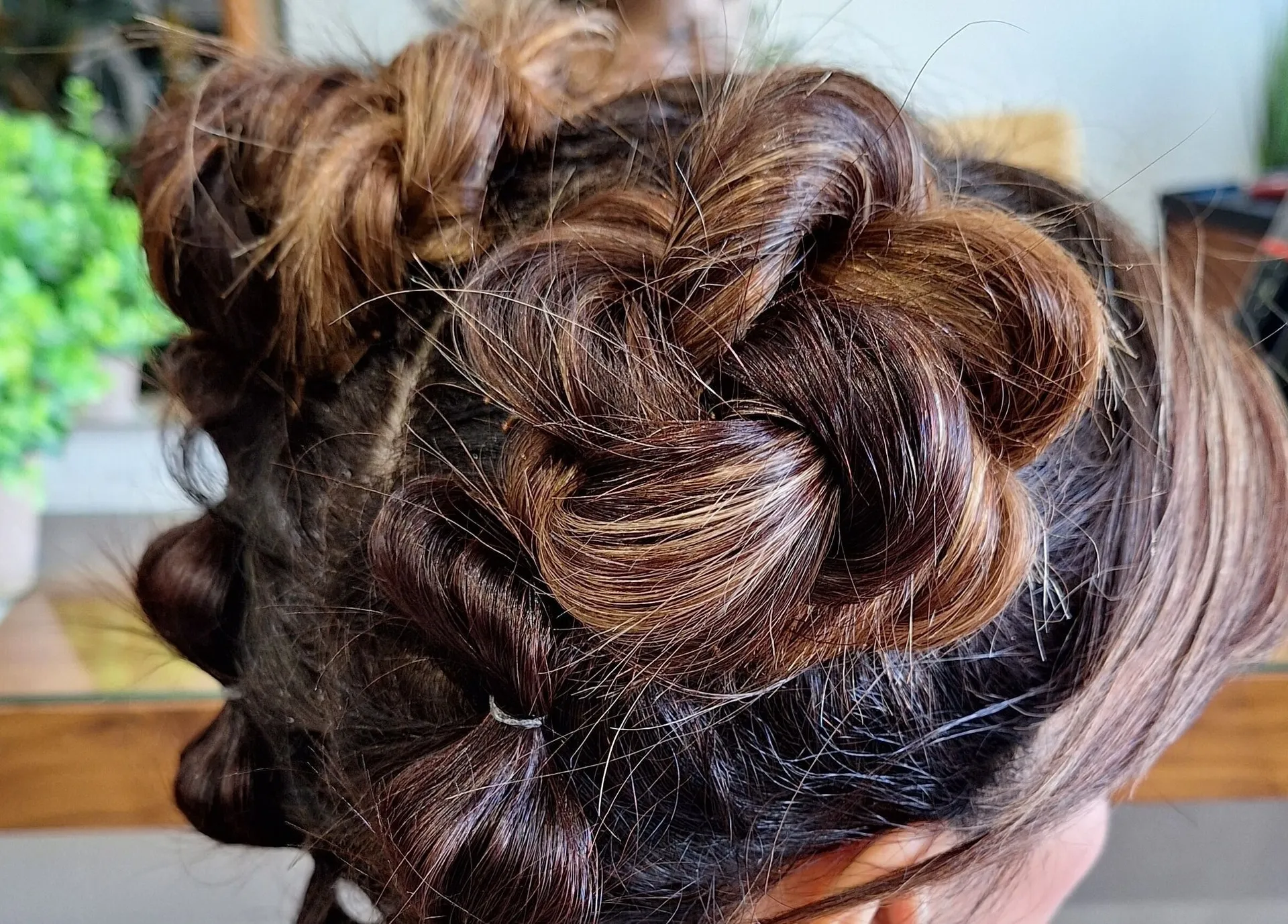 A braided up style, finished at XAR